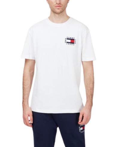 T shirt Tommy Jeans Ref 51404 ybr Blanc