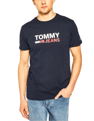 T shirt Tommy Jeans Ref 49974 c87 Marine