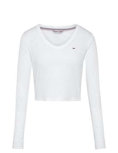 T Shirt Manches Longues Femme Tommy...