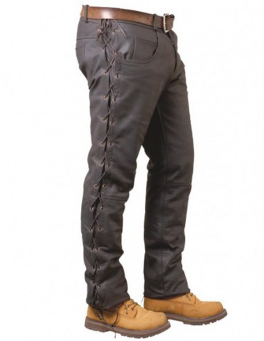 Pantalons avec lacets cuir vachette skipper ref_pal03799