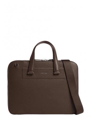 Sacoche ordinateur portable homme Calvin Klein marron - Pallas Cuir