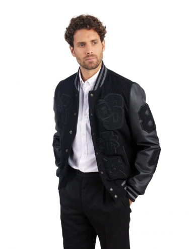 Blouson homme en cuir Harvard Hatch...