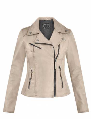 Blouson en cuir femme Oakwood Ref...