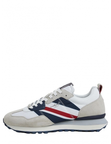 Basket Pepe Jeans Homme Ref 59603 Blanc