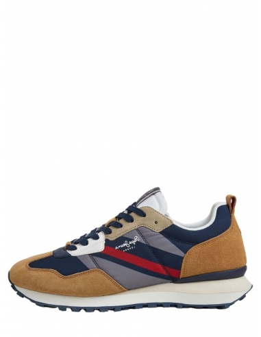 Basket Pepe Jeans Homme Ref 59603 Tabac