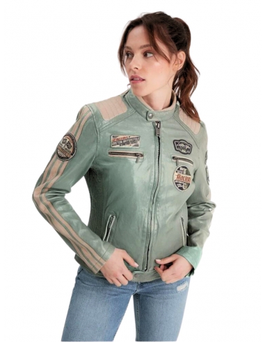 Blouson en cuir femme Daytona Ref...