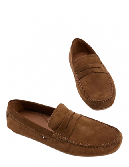 Mocassin en Cuir Tommy Hilfiger - Chaussures Pour Homme Marron FOF00191 -  Sodishop