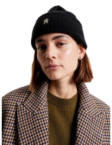 Bonnet femme Tommy Hilfiger noir - Pallas Cuir