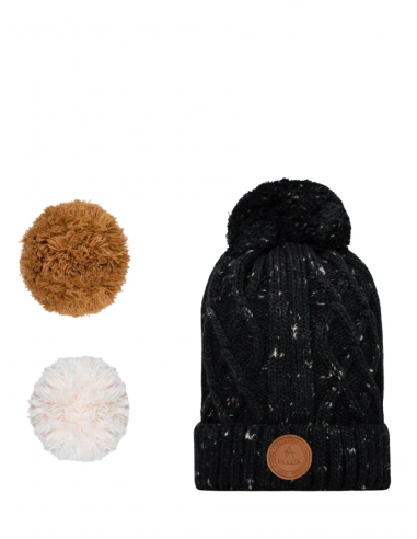 Bonnet Beanie Appletini Cabaia Deep Black - Pallas Cuir