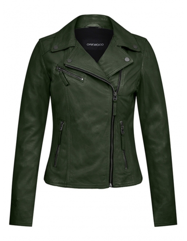 Blouson en cuir femme Oakwood Ref...