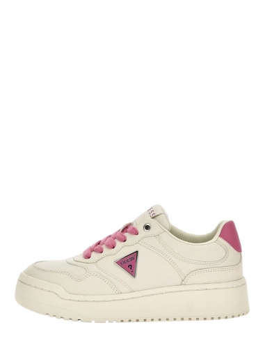 Basket guess Blanches Femme - Pallas Cuir