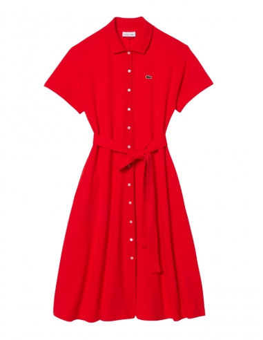 Robe polo Lacoste Ref 62399 F8M Rouge
