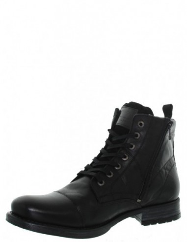 Boots Redskins Yero en cuir ref_cle44280 noir