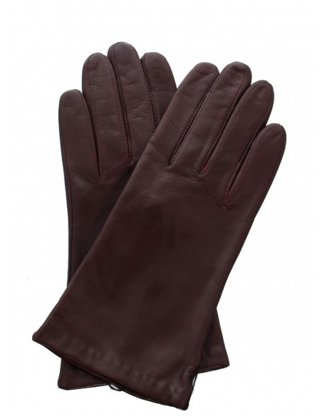 Gants cuir Glove Story ref_23653 605 Bordeaux