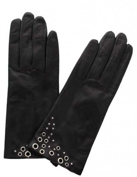 Gants cuir Glove Story ref_47573 100 Noir