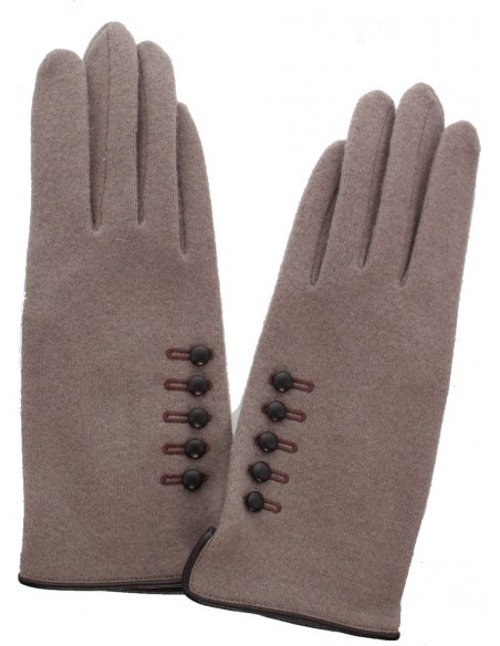 Gants en laine Glove Story ref_47578 208 Taupe