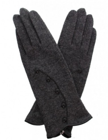 Gants en laine Glove Story ref_47580 130 Gris/Noir