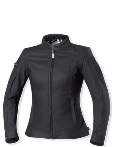 Blouson moto femme en cuir vachette Alina II Held ref_held5325-noir-01