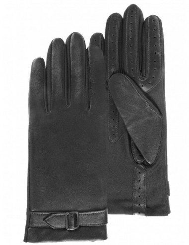 Gants femme en cuir Isotoner ref_48021 Noir