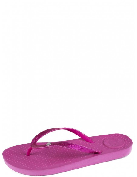 Tongs femme Isotoner ref_49619 Fuschia