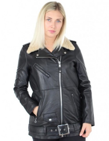 Blouson perfecto Schott en cuir ref_jaj44739 noir