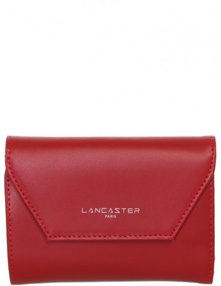 Portefeuille Lancaster Constance en cuir ref_lan39938-rouge-13*9.5*3