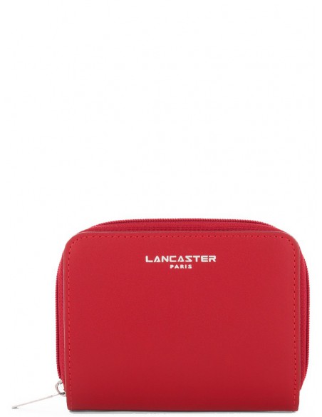 Portefeuille Lancaster en cuir ref_lan41893 Rouge 12.5*10*4