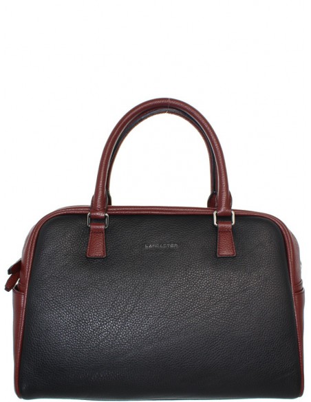 Sac à main Lancaster Ladies en cuir ref_lan40009-noir-bordeaux-36*26*17