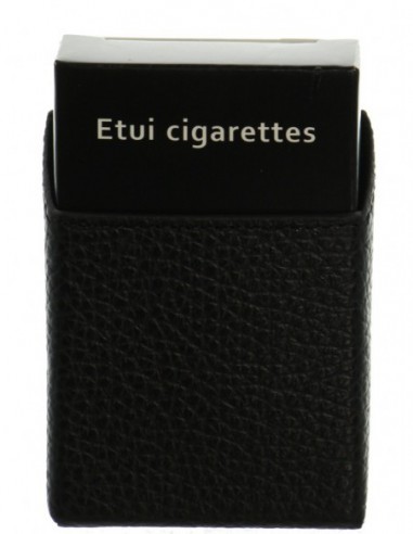 Étui à cigarettes Francinel en cuir ref_l46410 Noir 6*8*3