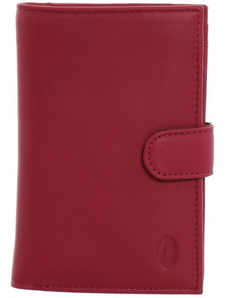 Portefeuille Francinel en cuir ref_46419 Fuschia 9*14*3