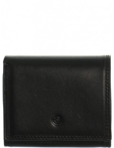 Porte-monnaie Francinel en cuir ref_19293 Noir 8*10*2