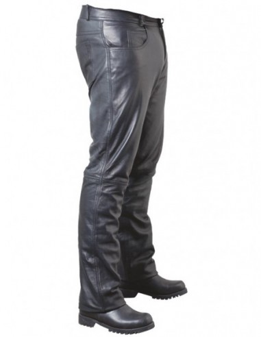 Pantalon en cuir ref_19777-noir