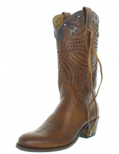 Bottes Sendra Deborah en cuir ref_sen43278-tan marron