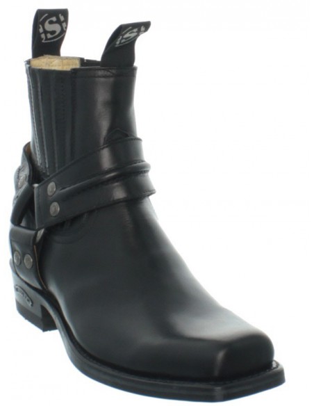 Low Boots Sendra en cuir ref_sen35242-noir
