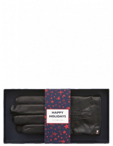 Coffret cadeau gants homme Tommy Hilfiger ref_47497 Noir