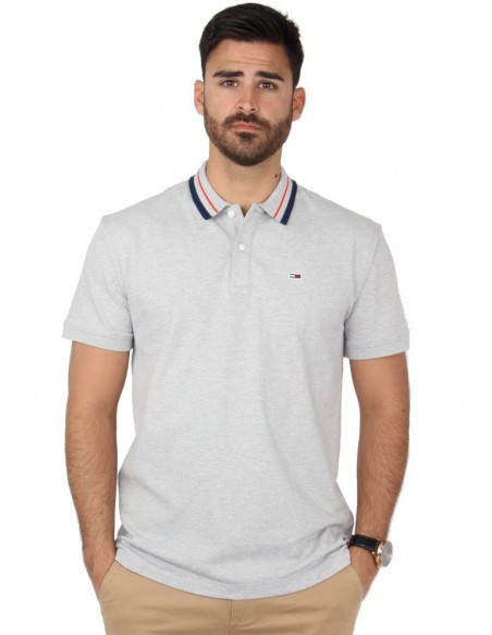 Polo Tommy Hilfiger ref_46264 Gris