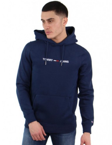 Sweat a capuche homme Tommy Jeans turquoise - Pallas Cuir