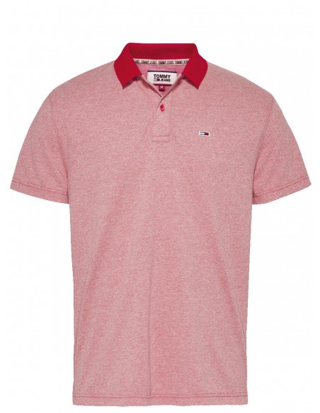 Polo Tommy Jeans ref_49250 Rouge