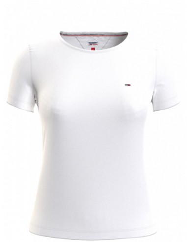 Tee-shirt Tommy Jeans ref_50494 YBR Blanc