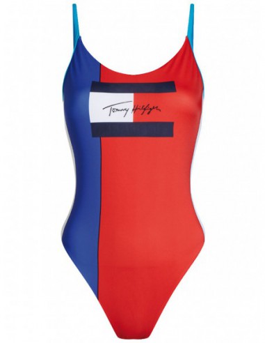 Maillot de bain une pièce Tommy Hilfiger ref_49303 Bleu