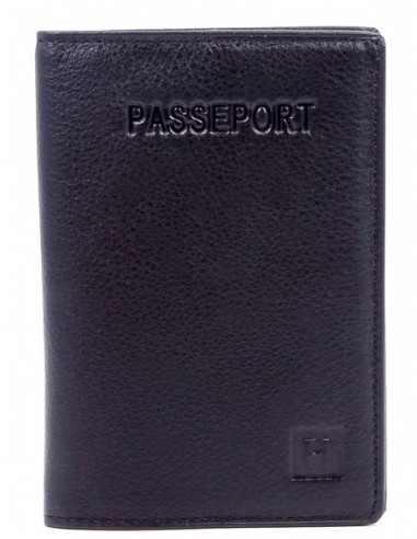 Pochette passeport Hexagona en cuir ref_32014 Marine 9.5*13.5*1