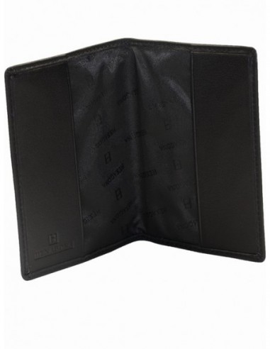 Pochette passeport Hexagona en cuir ref xga32014 noir 9.5*13.5*1 Neuf 
