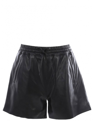 Short en cuir Oakwood ref 51954 noir