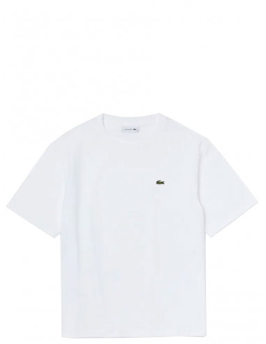 T-Shirt Femme Lacoste ref 52137 Blanc