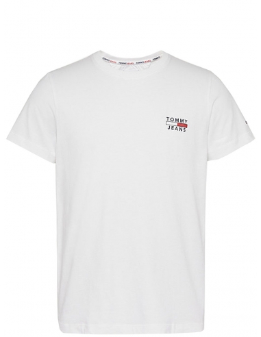 T-shirt Tommy Jeans ref 51731 YBR Blanc