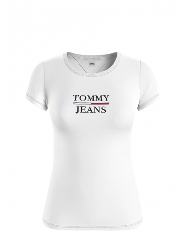 T shirt Tommy Jeans Ref 53579 YBR blanc