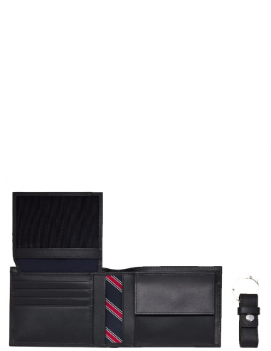 Coffret cadeau avec une ceinture en cuir noir TOMMY HILFIGER - CCV Mode