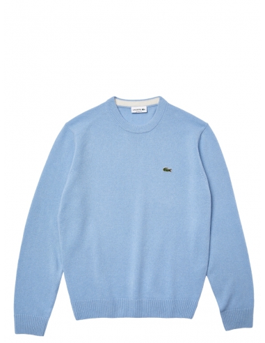 Pull Lacoste homme Ref 54653 Bleu Clair