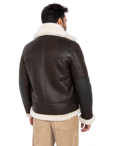 Blouson bombardier en cuir homme...