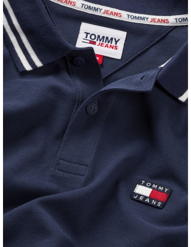 Polo Homme Tommy Jeans Marine - Pallas cuir